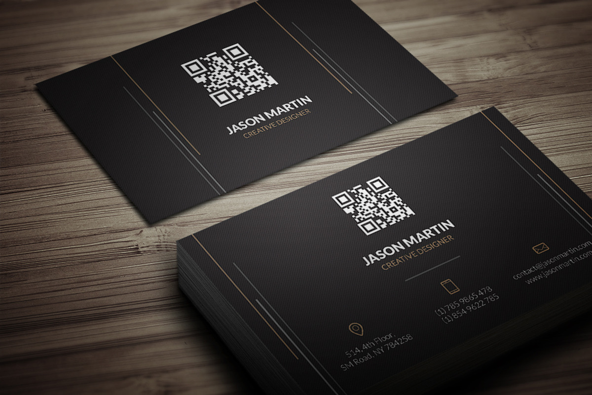 Creative Dark Business Card, a Business Card Template by bouncy (Photo 1 of 4)