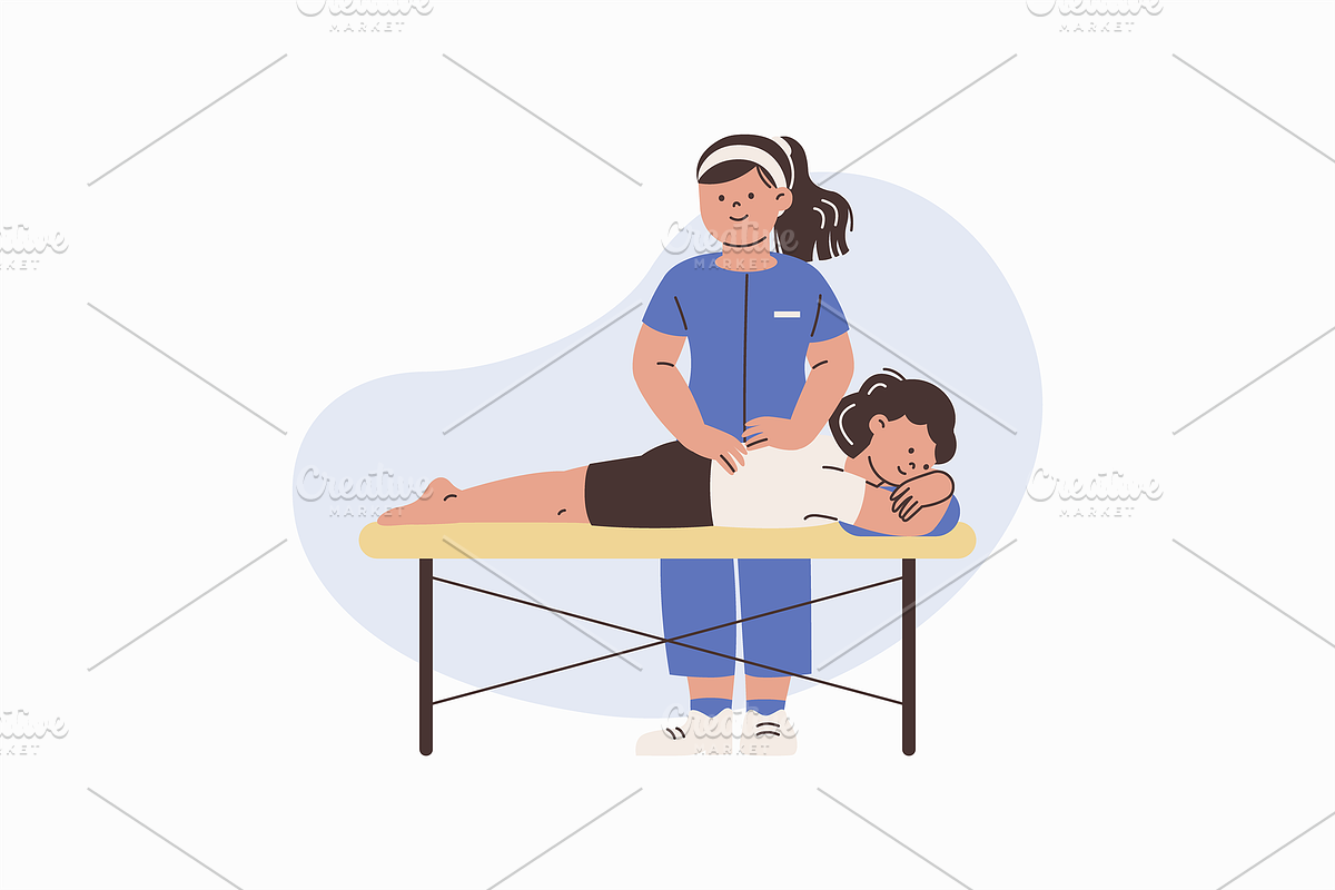 Chiropractic Treatments Illustration, an Object Graphic by Jump Studio (Photo 8 of 12)
