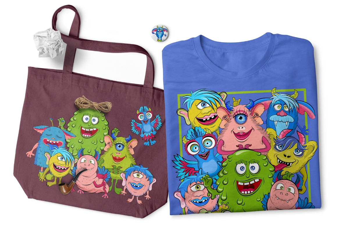 Creation Kit Monsters, an Animal Illustration by Irina Skaska (Photo 3 of 12)