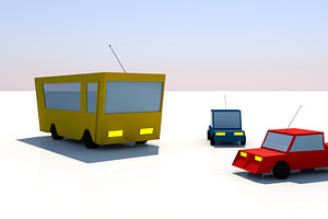 Low Poly Vehicles