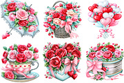 Valentine's Day Clipart Bundle, a Seasonal Illustration by SVGArt (Thumbnail 4 of 5)