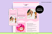 Editable Canva Website Template, a Landing Page Template by The Pixel Palace (Thumbnail 4 of 11)