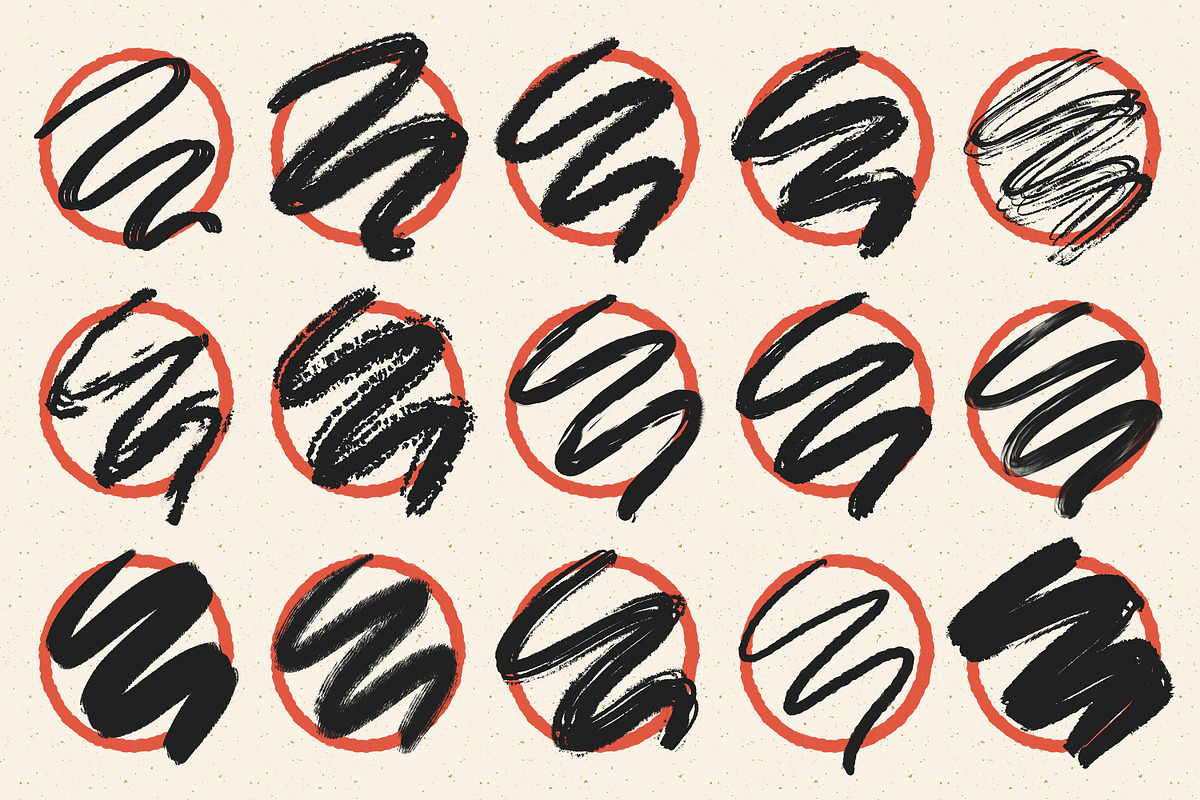 Distressed Inkers For Procreate, a Brush Add-On by Heather Green Designs (Photo 3 of 7)