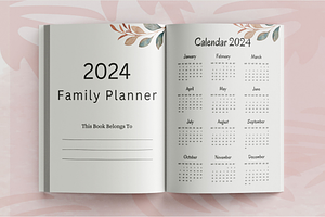 Family Planner 2024 KDP Interior