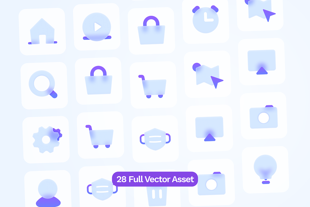 Frosted Glass Glassmorphism UI, a Solid Icon by SLAB! Design (Photo 4 of 4)