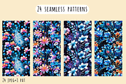 Dark and Bright Floral Patterns, a Pattern Graphic by Art Sproot (Thumbnail 4 of 12)