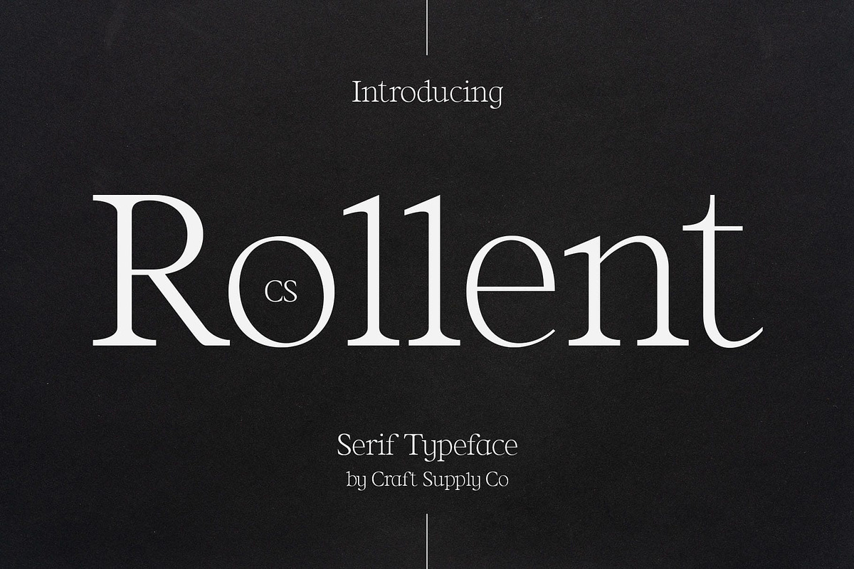 CS Rollent – Classic Serif Font, a Serif Font by Craft Supply Co. (Photo 1 of 8)
