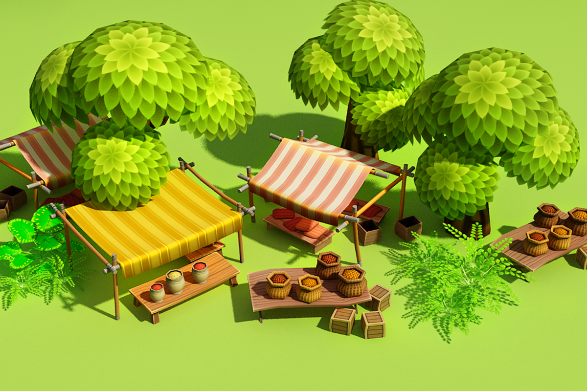 Cartoon Spring Farm, an Environmental 3D Model by Souchenki (Photo 20 of 23)