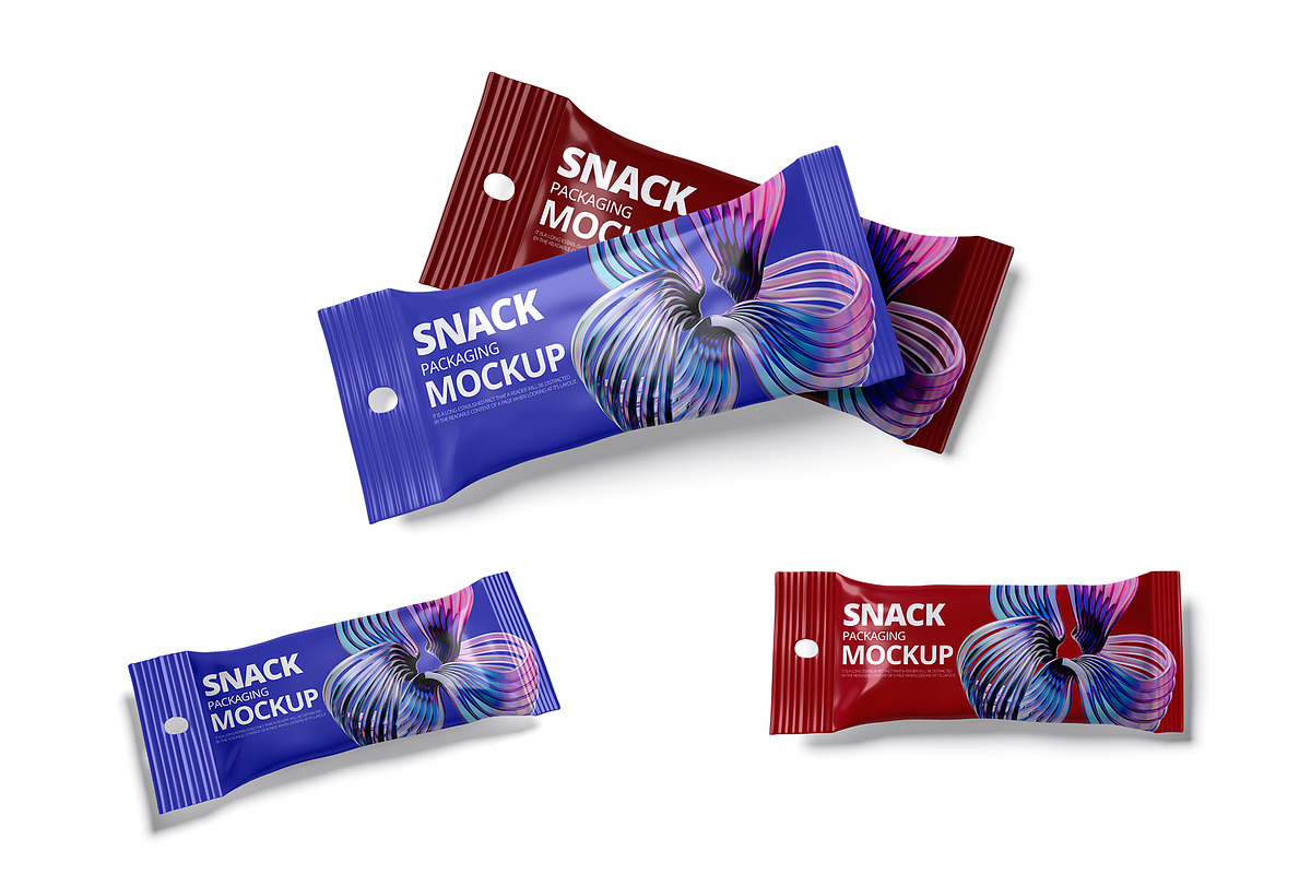 Snack Packaging Mockup, a Packaging Mockup by Designbuys (Photo 1 of 4)