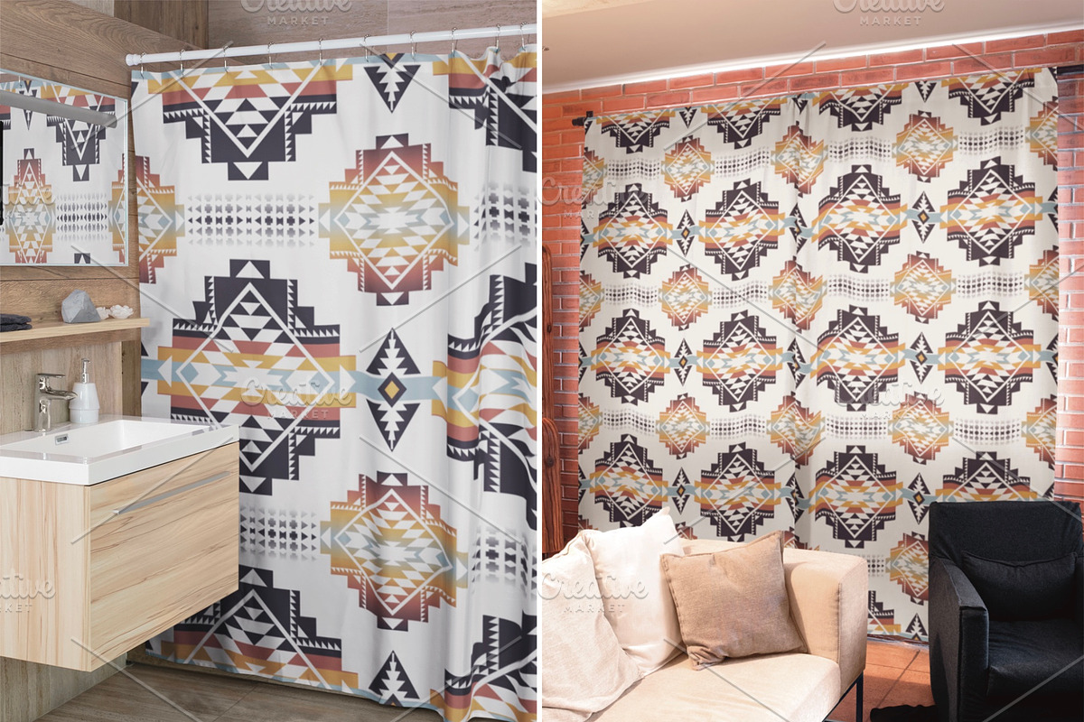 Beige Native American Pattern, a Pattern Graphic by PPEthnicDecorPattern (Photo 7 of 10)