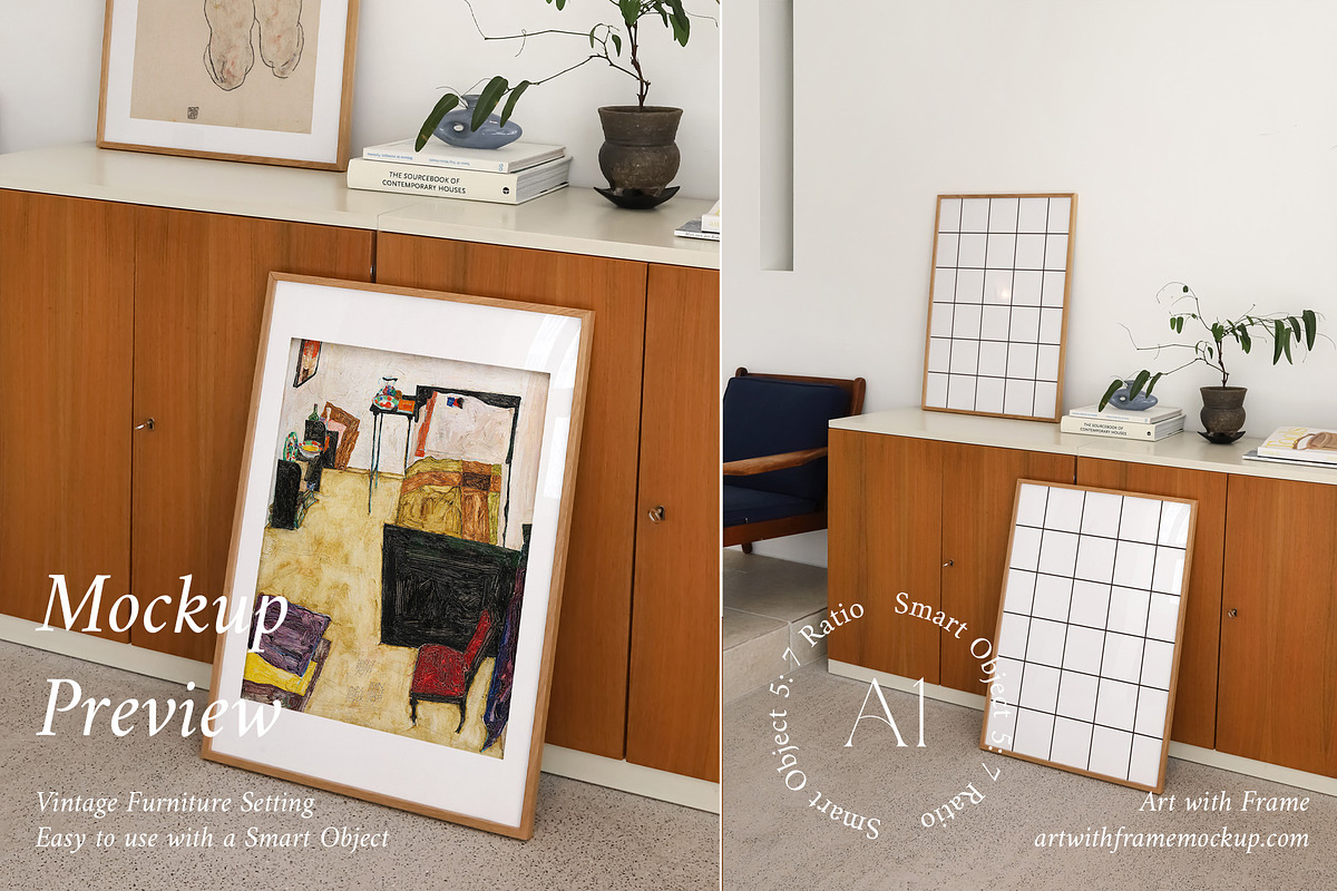 10 Nordic Frame Mockup Set, a Product Mockup by ArtwithFrame (Photo 9 of 13)