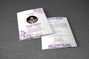 Funeral Program Template Purple, a Brochure Template by Madhabi Studio (Thumbnail 5 of 5)