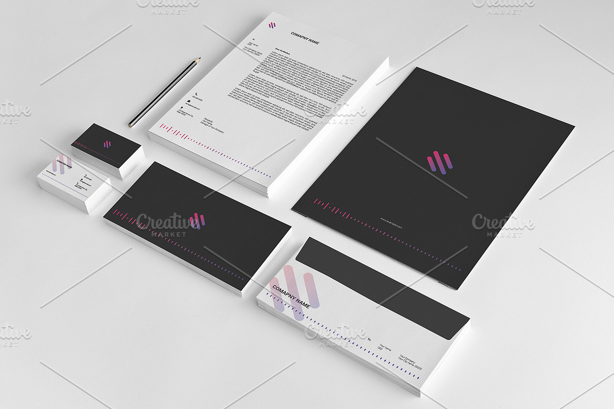 Brand Identity - V16, a Stationery Template by retrographix (Photo 1 of 5)