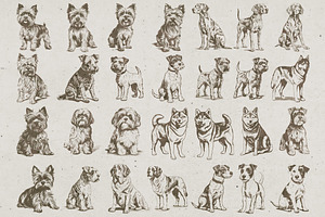 215 Dog Illustrations