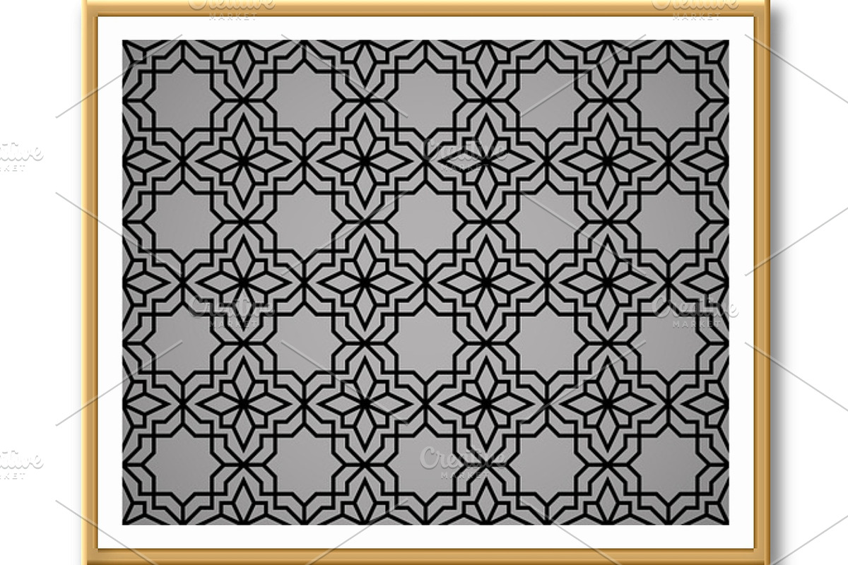 Abstract geometry pattern in Arabian, a Texture Graphic by RODINA (Photo 3 of 3)
