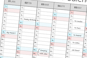 Calendar 2022 Planner Simple Style