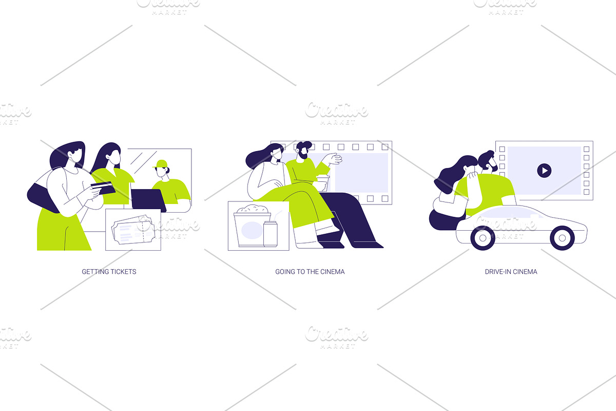 Evening outing isolated cartoon, a Person Illustration by Visual Generation