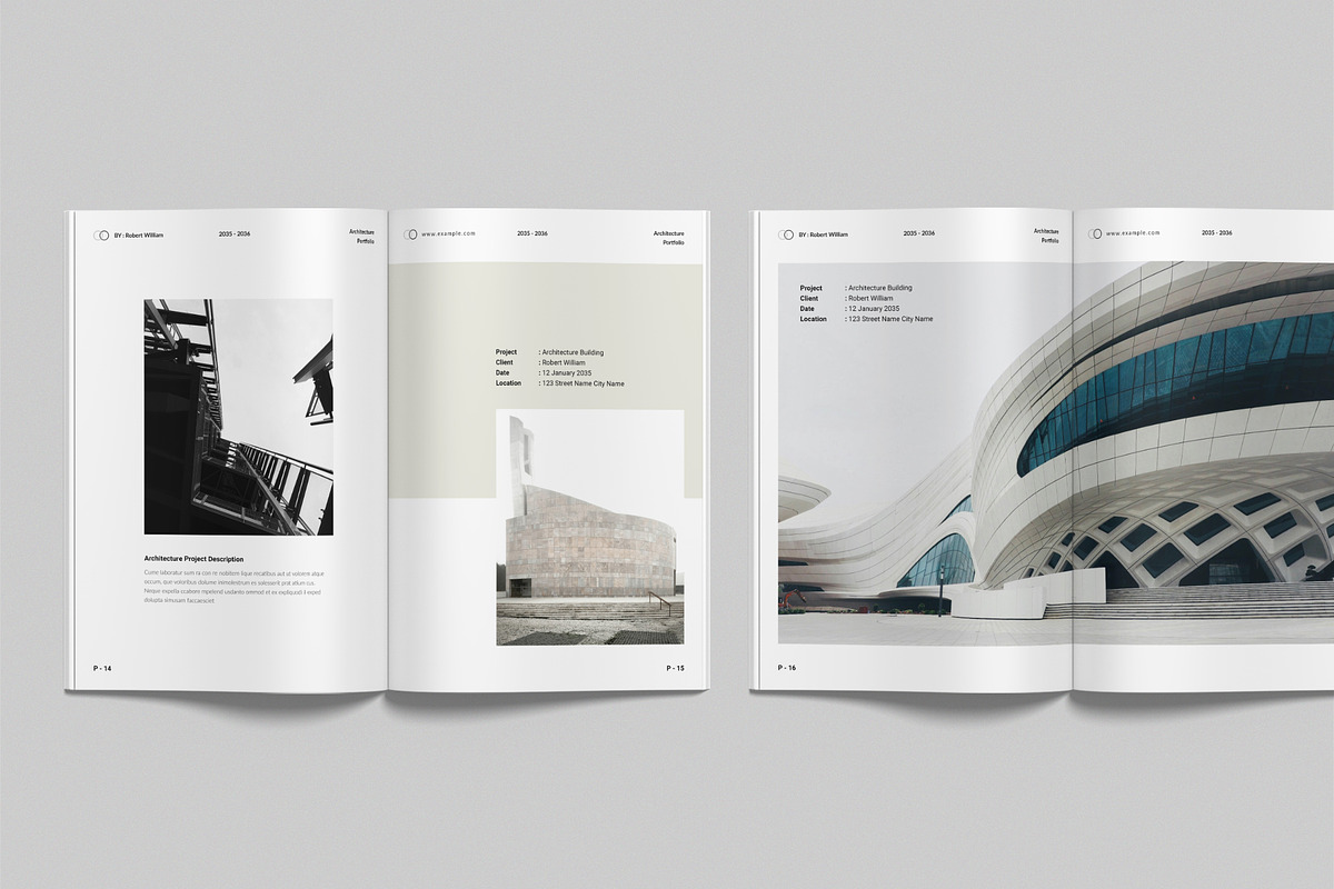 Architecture Portfolio Template, a Brochure Template by NorthPeak (Photo 7 of 16)