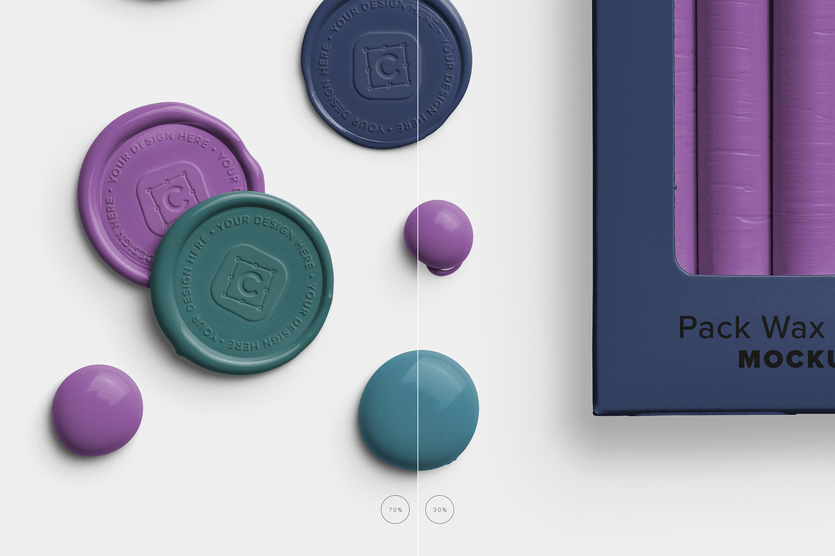 Wax Seal Toolkit Editable Objects, an Advertising Mockup by Custom Scene (Photo 8 of 10)