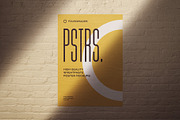 50 poster mockup bundle glued paper, an Advertising Mockup by FoundImages (Thumbnail 23 of 55)