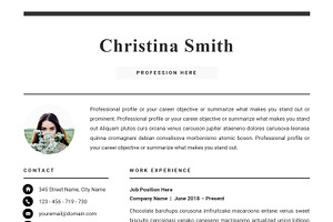 Resume CV Templatefor Microsoft Word