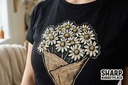Vintage Daisy Bouquet Wrapped In, an Object Graphic by SharpMarketplace (Thumbnail 3 of 5)