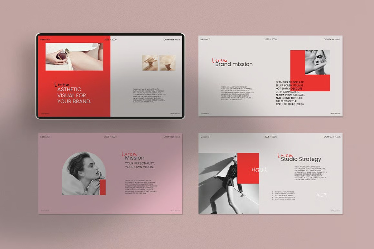 Media Kit Presentation Template, a Presentation Template by Fit-tee (Photo 2 of 7)