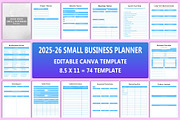 2025-26 Small Business Planner, a Stationery Template by Designmela01 (Thumbnail 1 of 5)
