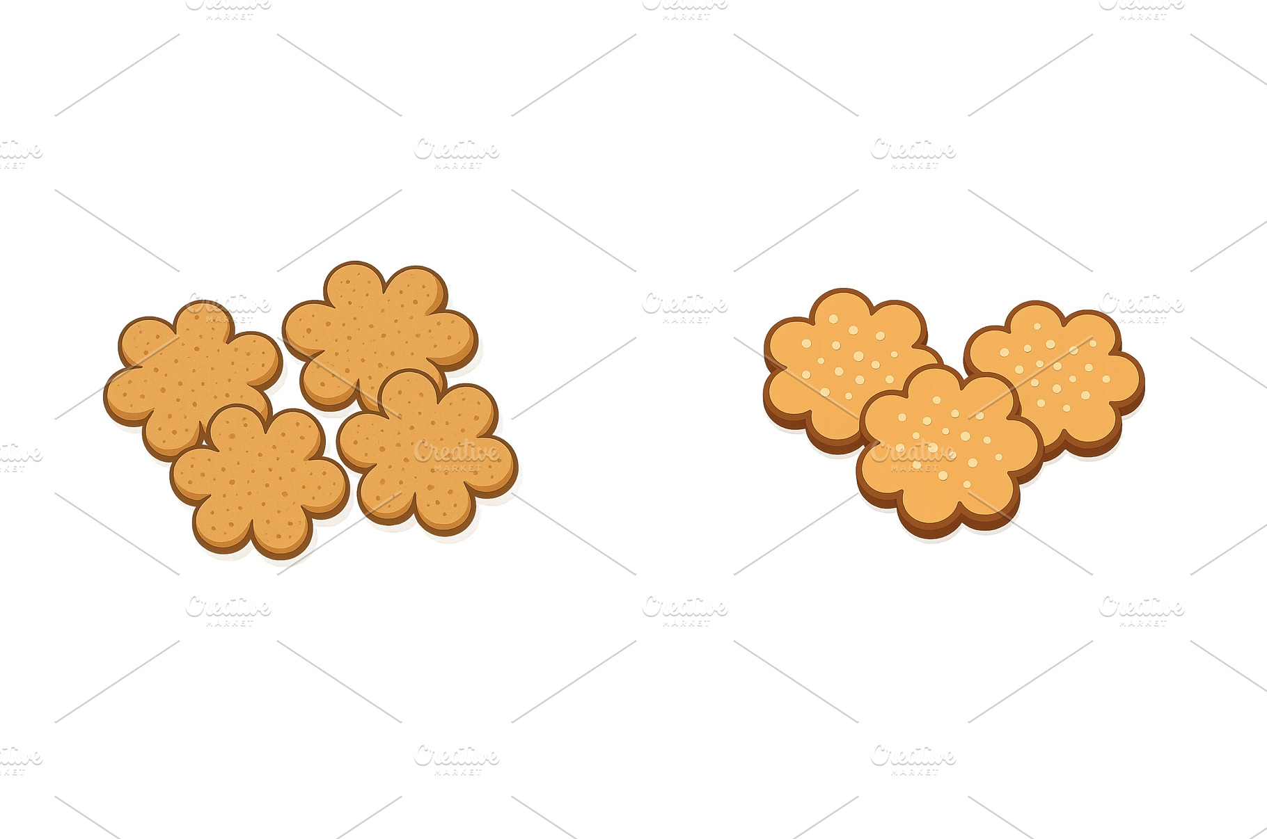 Colorful flower-shaped cookies, a Food & Drink Photo by ZinetroN