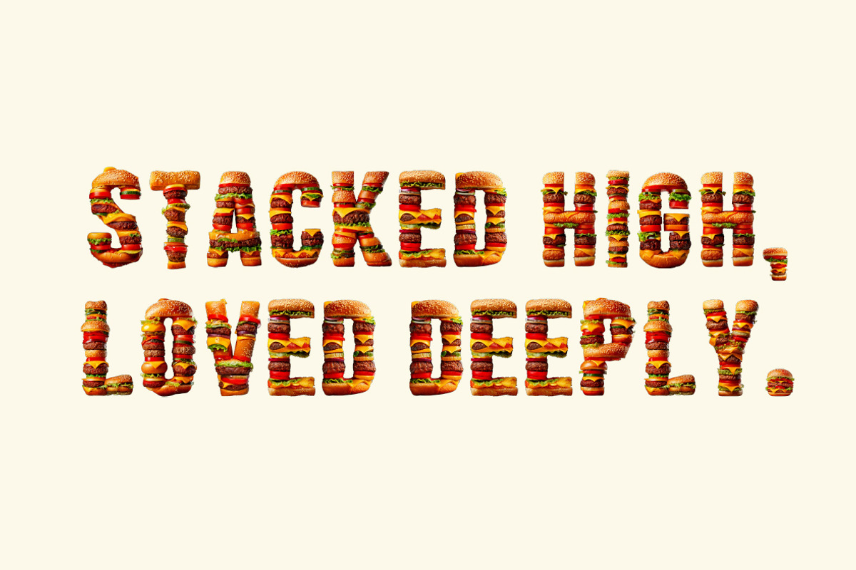 Burger Font, a Sans Serif Font by Handmadefont (Photo 5 of 11)