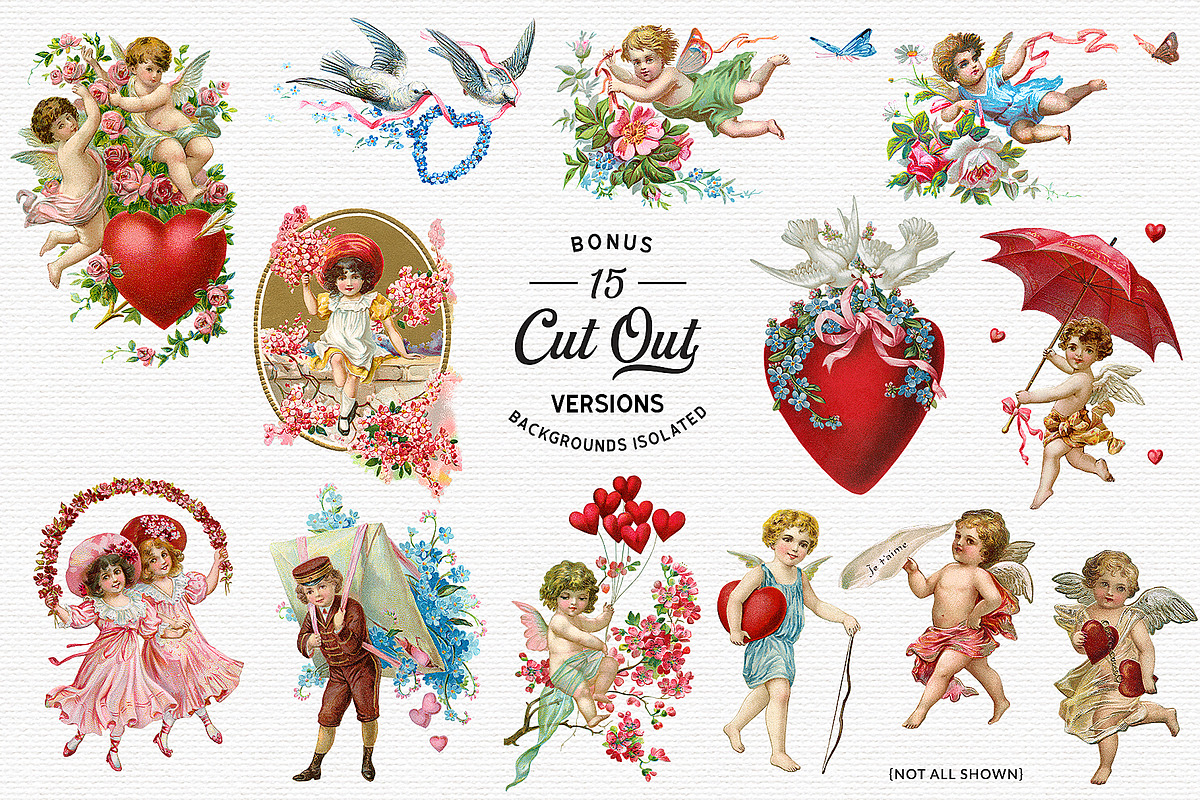 Vintage Valentine Illustrations, an Illustration by French Kiss Collections (Photo 7 of 13)