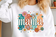 Boho Floral Mama Mother's Day PNG, an Illustration by designcity5 (Thumbnail 3 of 4)
