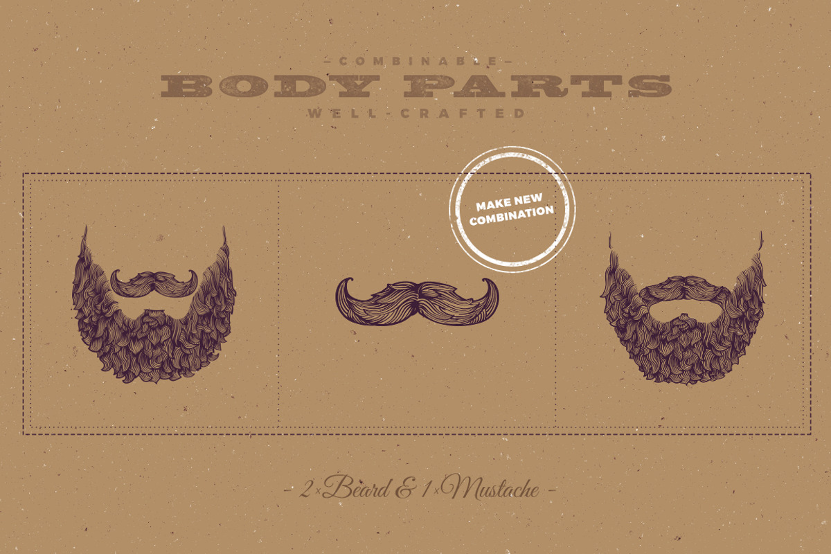 Hipster Characters Kit, a Work Illustration by blauananas (Photo 5 of 13)