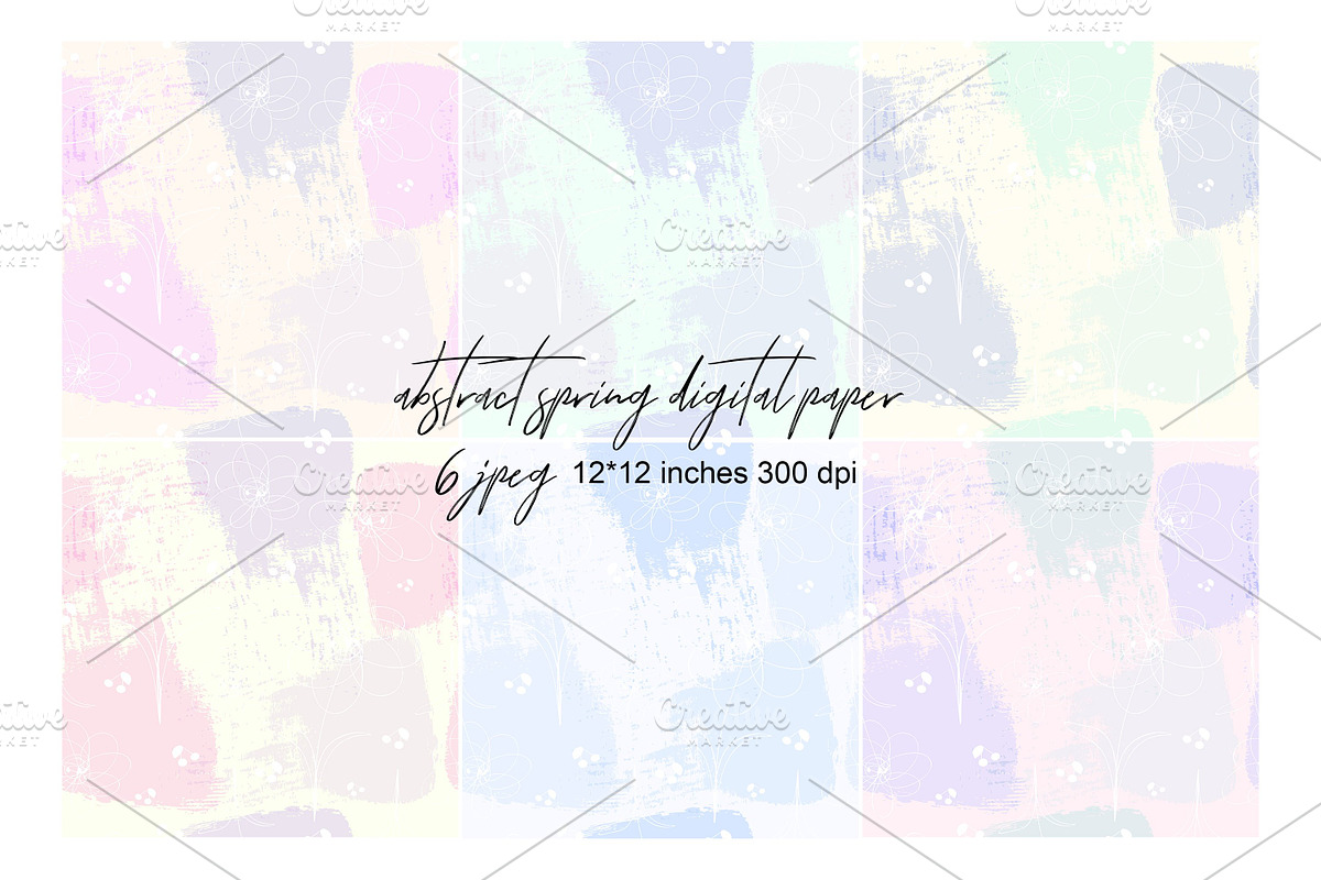 Abstract Spring Seamless Pattern, a Pattern Graphic by kh_cat (Photo 1 of 7)