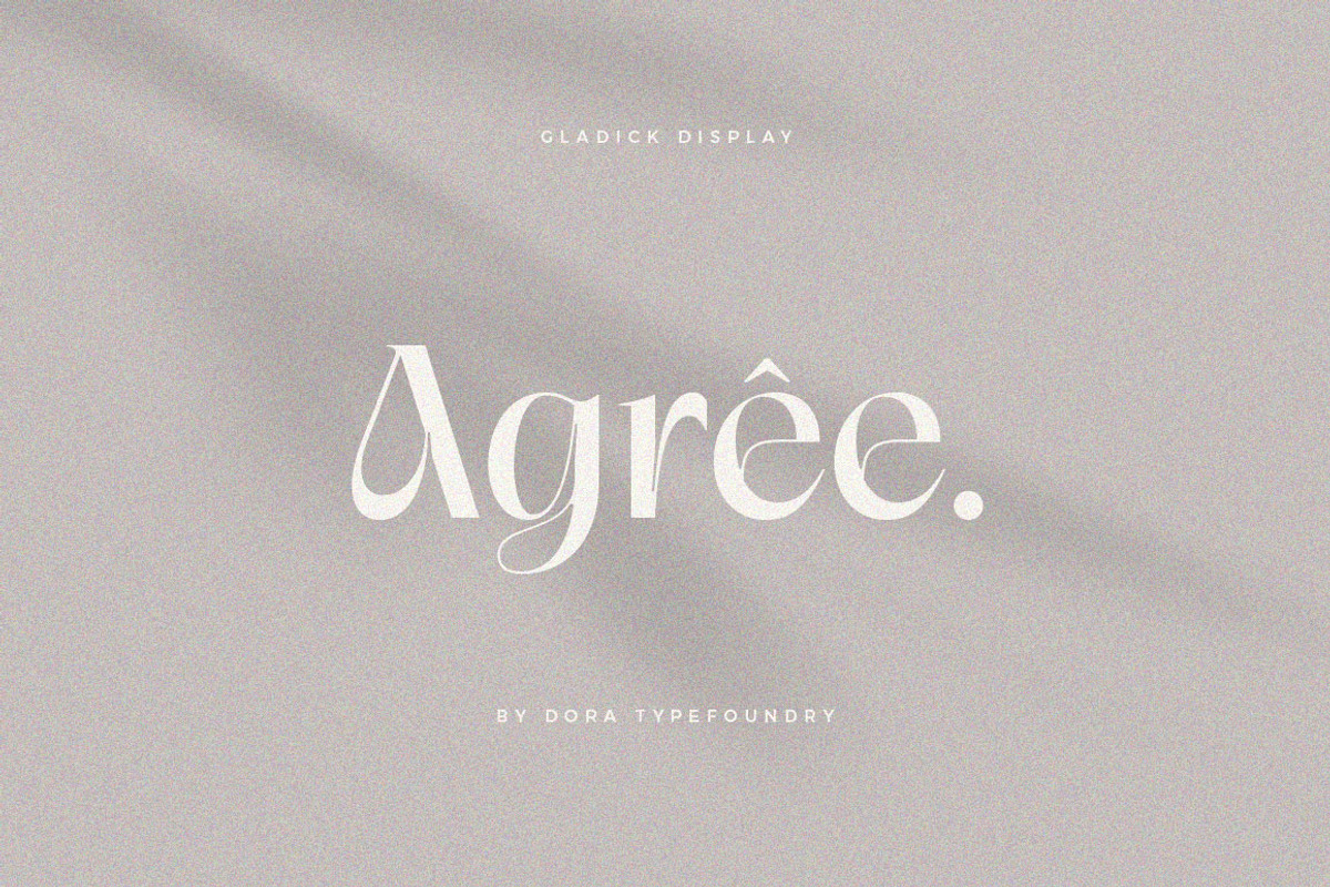 Gladick - Modern Typeface, a Serif Font by Dora Typefoundry (Photo 7 of 28)