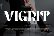 Vigrit - Display Serif for Luxury, a Sans Serif Font by roomspace creative lab (Thumbnail 1 of 11)