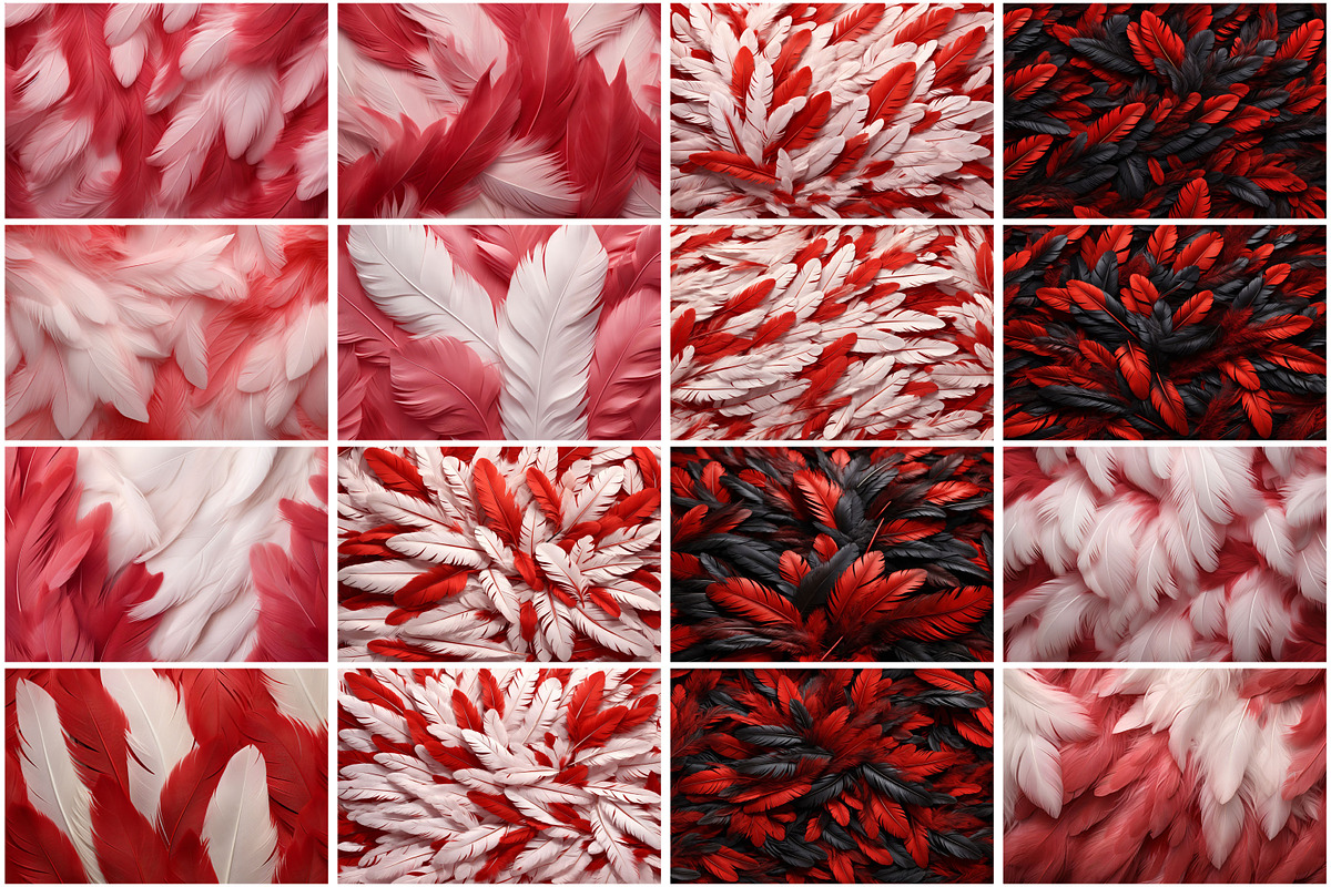 Red Feather Background, a Texture Graphic by Forhadx5 (Photo 4 of 5)