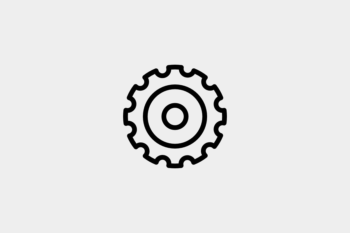 Settings, an Outline Icon by Jordy (Photo 1 of 2)