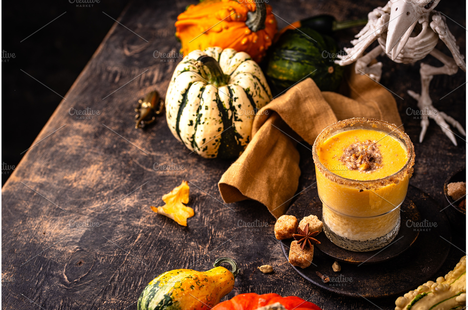 Autumn drink spicy pumpkin smoothie, a Food & Drink Photo by Yulia Furman