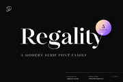 Regality - Classic and Elegant Serif, a Font by Digitype Studio (Thumbnail 1 of 10)