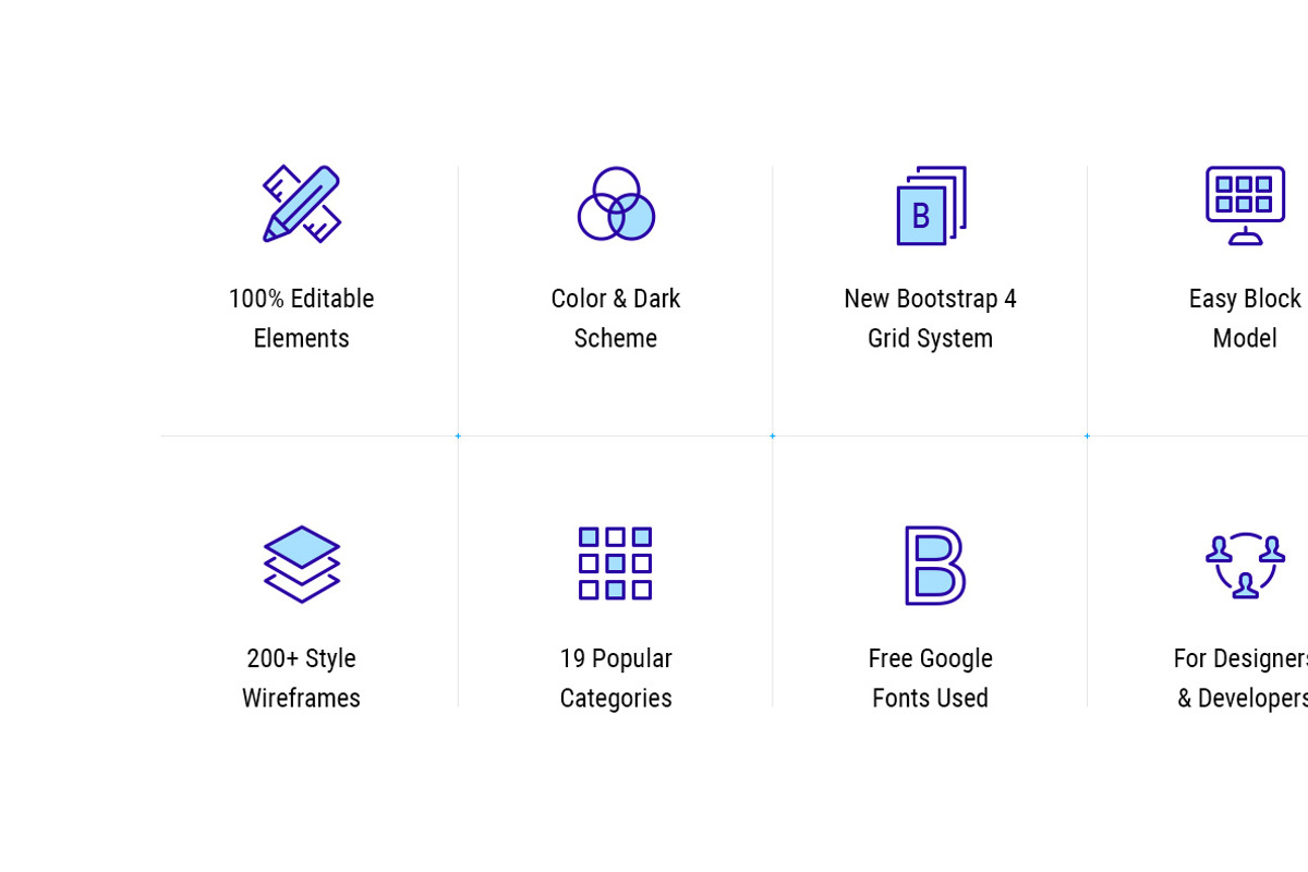 Rootline Wireframe UI Kit, a Wireframe Template by Creatoly (Photo 4 of 13)