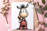 Whimsical Farm Animals Clipart, an Illustration by SinaCreation (Thumbnail 4 of 7)