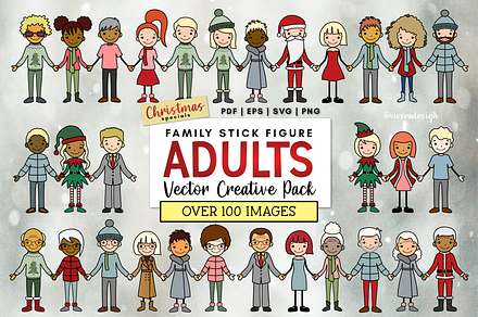 Stick Figure Parents and Grands