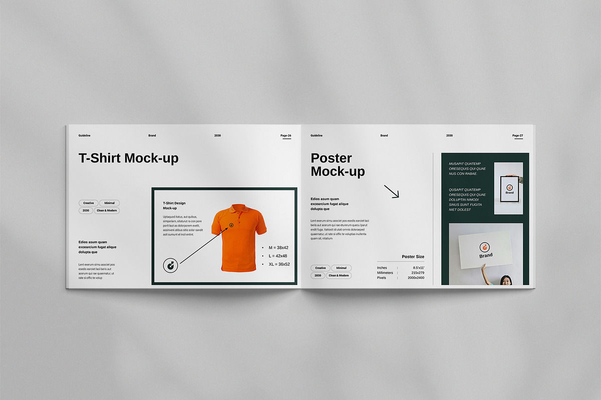 Brand Identity Guidelines Template, a Brochure Template by TemplateFolio-Shop (Photo 11 of 21)