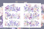 Iris Bouquets, wedding png, a Decorative Illustration by WonderWonder (Thumbnail 3 of 10)
