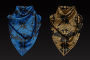 Night garden. Vector bandana design, a Pattern Graphic by Nadia Murash (Thumbnail 4 of 4)