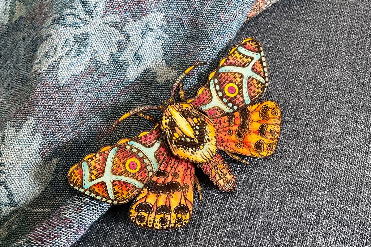 Butterfly Laser Cut Glowforge xTool, an Animal Illustration by Bubert Art (Photo 8 of 9)