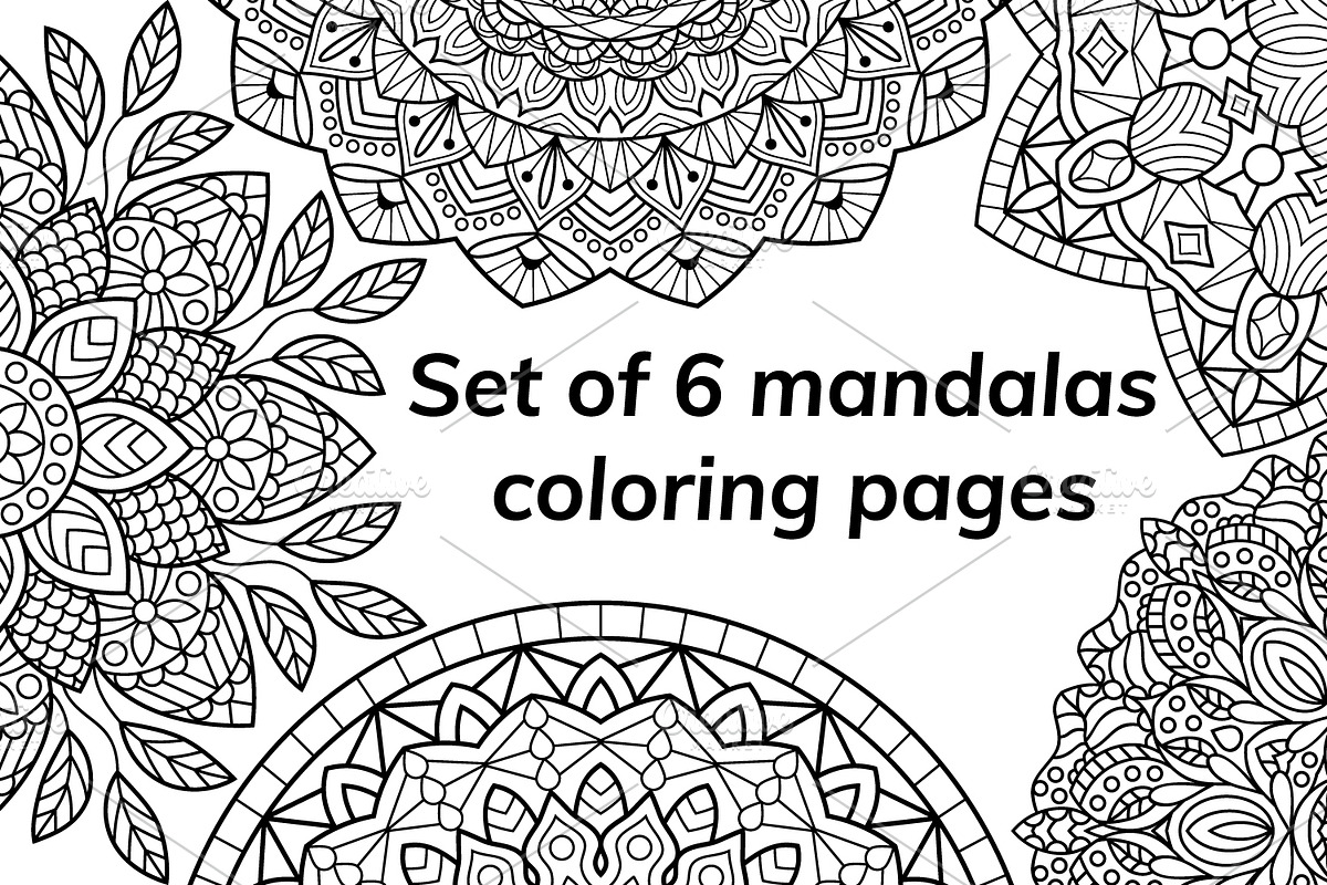 Mandala. Coloring book pages, a Decorative Illustration by jelisua88 (Photo 1 of 9)