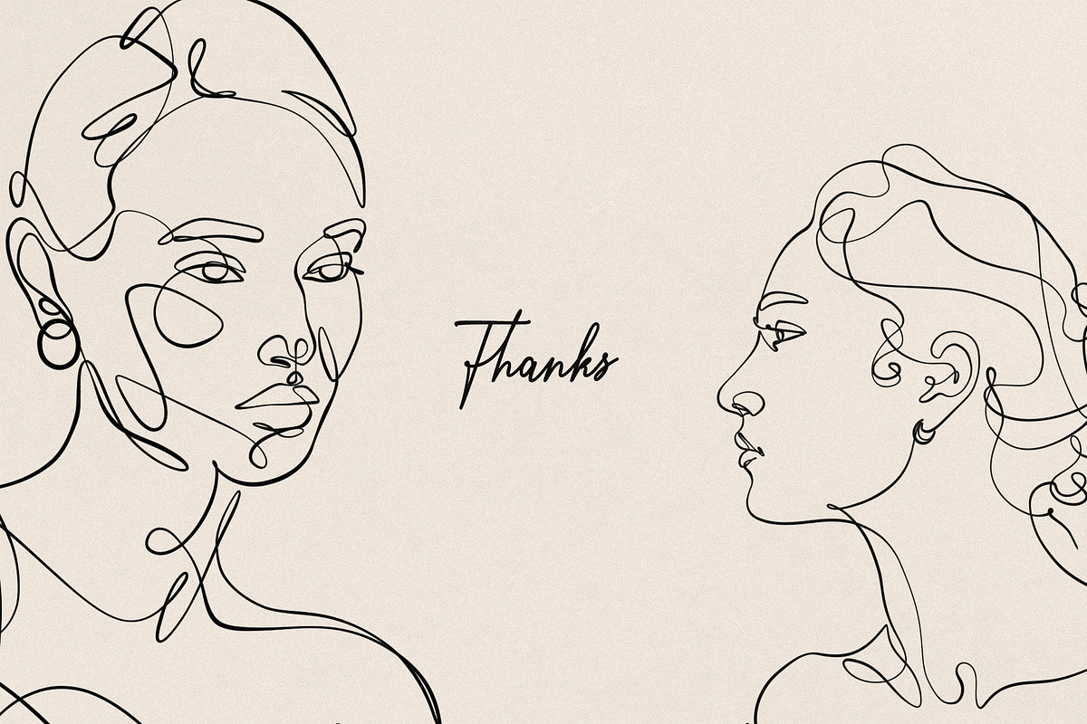 SHE - One line art women set, a Person Illustration by Anna.Klets (Photo 10 of 10)