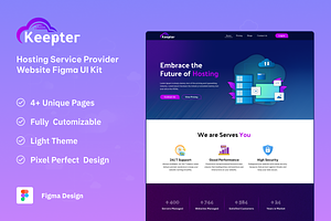 Keepter - Hosting Website UI Kit